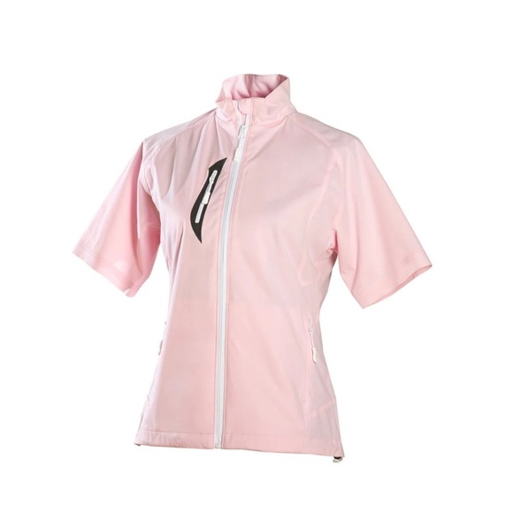 Glen Echo Golf Jackets & Blazers - Glen Echo Golf Full Zip Half Sleeve Jacket